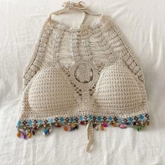 SHEIN Cream Lace Apparel Set of 2 Tops - Picture 3 of 9